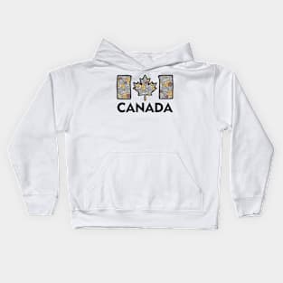 Canadian Coin Flag Kids Hoodie